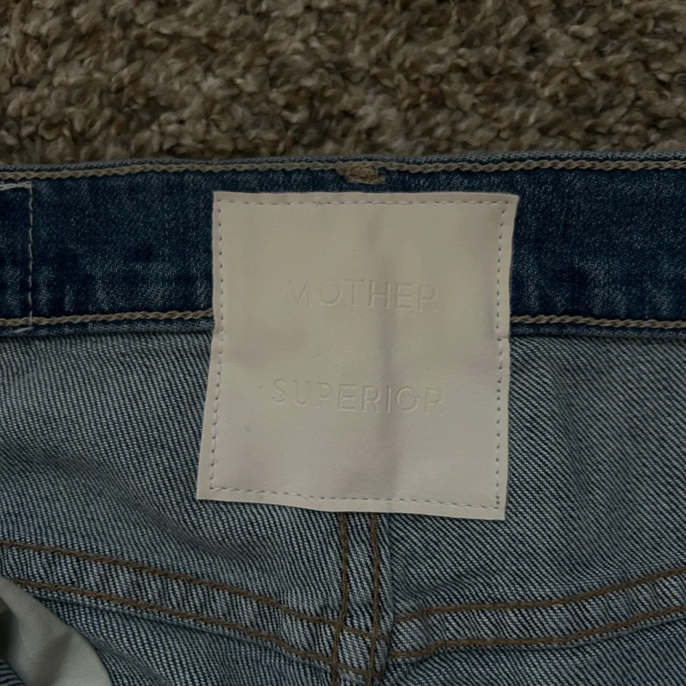 MOTHER Women's Straight Leg Jeans - Medium Blue Wash - Picture 11 of 11